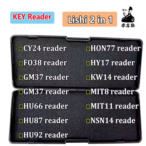 Lishi reader CY24 FO38 GM37 GM39 HU66 HU87 HU92 HON70 HY17 KW14 KW14 MIT8 MIT11 NSN14 Locksmith Tool