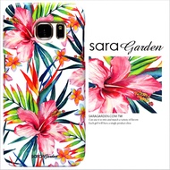 【Sara Garden】客製化 手機殼 Samsung 三星 Note8 南洋風 雞蛋花 碎花 手工 保護殼 硬殼