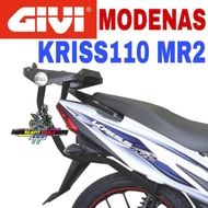MONORACK GIVI ORIGINAL KRISS 110 MR2 MODENAS BLACK BOX GIVI TOPBOX BOX ALUMINIUM ACCESSORIES MOTOR Y