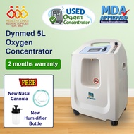 [Used] Dynmed Oxygen Concentrator 5L + Bottle Humidifier + Nasal Oxygen Cannula