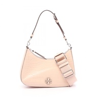 【二手】Tory Burch THEA 鱷魚紋壓花可轉換斜挎包，粉紅色皮革，女士款