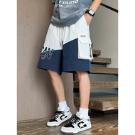 [H2O] Overalls Shorts Men Summer Ice Silk Cool Feel Quick-Drying Outdoor Sports Pants Color Matching