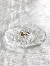 【VintageShop solo 日本直送中古包專賣店】Christian Dior 經典 logo 戒指 銀色 DIOR 標誌 星星 復古 bbbf7m