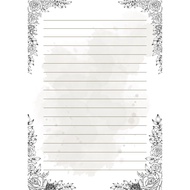 A4 Printable Digital Notepad Flower