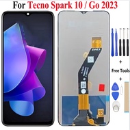 For Tecno Spark 10 Spark Go 2023 BF7 BF7N LCD Display Touch Screen Digitizer Assembly Repair Parts R