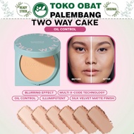 LUXCRIME BLUR COVER two way cake TWC OIL CONTROL FULL REFILL MINI POWDER FOUNDATION COMPACT HIGH COV