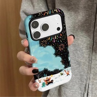 God of Wealth Fireworks Suitable for 17promax Cartoon Cute iPhone16pro Lens All-Inclusive 15 Two-In-