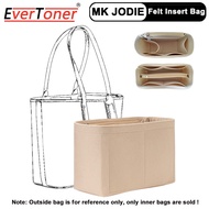 EverToner กล่องเก็บเครื่องสำอางสำหรับ MK Jodie Tote ผ้าสักหลาดกระเป๋าสอดเดินทางซับในเหมาะสำหรับกระเป