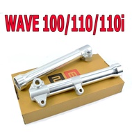 กระบอกโช๊คกลึงเวฟ/กระบอกโช๊คหน้าเดิม กลึงเงา รุ่น WAVE 100/110/110i/125/R/S (ราคาต่อคู่)/กระบอกโช๊คแ