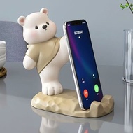 Cartoon Cartoon Bear Cartoon Creative Cute Big Phone Holder Ornaments Office Desktop Tablet Support 