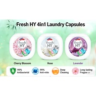 [SG Seller]Ka Seika Fresh HY 4-In-1 Antibacterial Laundry Capsules 60Pcs - Universal