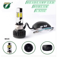 Motorcycle Led Light H4 H6 35Watt Headlamp Led Bulb Motorcycle 6 sides M02E AC-DC 35 Watt RTD Origin