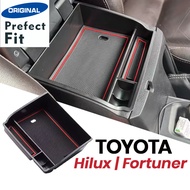 【Perfect Fit】TOYOTA Hilux / Fortuner accessories car armrest storage box car accessories interior to