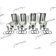 Practical 4HF1 Overhaul Cylinder Liner Piston With Rings For Isuzu engine part