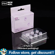 NICEHCK P03 Transparent Liquid Silicone Ear Tips Improve Three Frequencies Naturalness S/M/L Univers