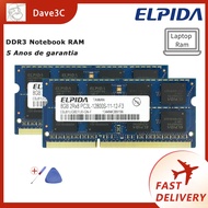 Elpida DDR3 Notebook RAM 4gb 8gb 1600MHz 1333MHz 1066MHz Notebook Memory PC3L-12800S