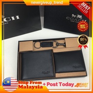 Coach wallet men short wallet-74974/dompet lelaki/男士钱包