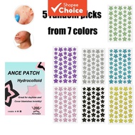 Cute Star Pimple Patches for Face, Glitter Stars Ance Patch, Colorful Spot Stickers, Blemishes & Zit