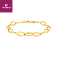 HABIB Oro Italia 916 Yellow Gold Bracelet GW42800523