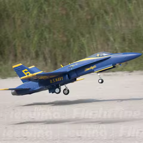 Freewing RC Airplane 90m F18 F/A-18C PNP, Kit With Servo Hornet Blue Angels EDF Jet Retractable F-18
