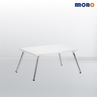 โต๊ะญี่ปุ่น โต๊ะพับ ขาเหล็ก รุ่น White สี ขาว