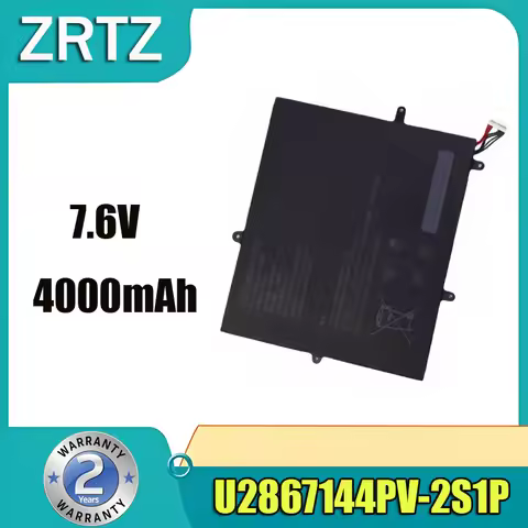 Durable 4000mAh U2867144PV-2S1P 30.4Wh 7.6V Laptop Battery 10 Pin 8 Line