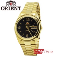ORIENT นาฬิกาข้อมือผู้ชาย สแตนเลสแท้ รุ่น SEM6Q00BB8 (สีทอง)