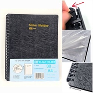CBE A4 CLEAR HOLDER 23RING BINDER 30POCKETS REFILLABLE 86030