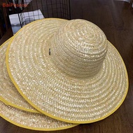 [BaiPeston] Sunshade Hat Straw Hat Farmers Outdoor Sunblock Hat Pastoral Agricultural Sunblock Hat