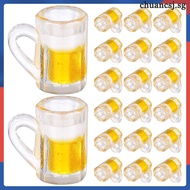 24 Pcs Dollhouse Decorations Mini Beer Cup Accessories for Scenes Bottles Kitchen chuancsj