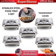 5 SETS 34x28 BUFFET EMBOSSED / BUFFET TRAY SET / BUFFET FOOD TRAY / SERVING TRAY /FOOD PAN KENDURI S