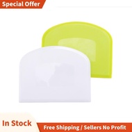 2 Pieces Dough Scraper Bowl Scraper Food-Safe Plastic Dough Cutter Flexible Plastic Scraper Practica