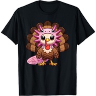 Funny Thanksgiving Axolotl Turkey Disguised As Axolotl T-Shirt
