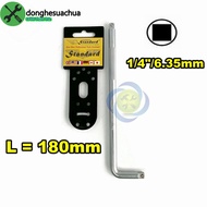 1/4 Standard L-shaped wrench, type 2 ends, 180mm long
