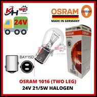 12VOsram 100% Original GERMANY 1016 P21/5W BA15S HALOGEN BULB Car Signal Reverse Back Fog tail Light
