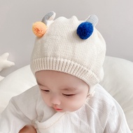 Ins Infant Baby Knitted Soft Warm Newborn Baby Hats Boy Girl 2-12 months