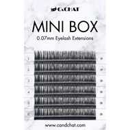 [C & CHAT] MiniBox Eyelash Grafting Eyelashes C Roll D 7 Lengths 6 Rows Flowering Novice Supplies Ma