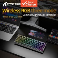 Attack Shark X68 PRO HE Tri-mode Magnetic Axis Gaming Keyboard, 8000Hz Polling Rate, 0.01mm High Pre