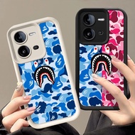 Casing for VIVO Y200 Y28 Y17S Y28s V25E Y75 V23E V25 V23 5G T1 Y29 V19 Neo V17 Q-35 bape shark