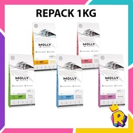 Molly Super Premium Cat Food / Molly Makanan Kucing 1KG  Repack