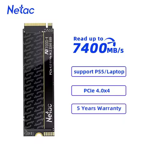 Netac M.2 NVME SSD 1TB 2TB 7400MB/s PCIe4.0x4 Solid State Hard Drive Disk NV7000-T M.2 2280 SSD Driv