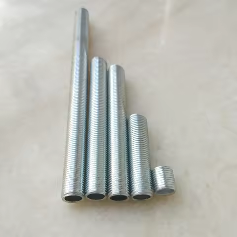 10pcs Metric M10x1.0mm Pitch Threaded Hollow Tube Rod 10-500mm DIY Lighting Accessories Tooth Tube f
