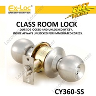 EX-LOC Class Room Lock Knobset CY 300 Series / Tombol Pintu Class Room Sekolah CY360-630-S/S