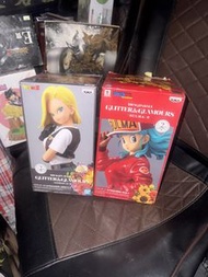 龍珠Glitter & Glamours 人造人18號 & 布瑪 ，盒一般