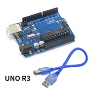 ATMEGA16U2 R3 UNO + ชิป MEGA328P สำหรับบอร์ดพัฒนา R3 Arduino UNO + สาย USB