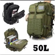 LARGE BACKPACK SIZE T50 L30 P30 TACTICAL ARMY