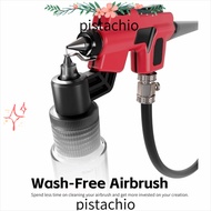 PISTACHIO Wash-Free Airbrush, For DSPIAE PT-AB with Marker Rack 50ml Mixing Jar, Modeler Hobby Easy 