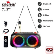 D&amp;D Kingster KST-Q68 6800W PMPO Dual 6.5 Inch Karaoke Portable Party Speaker