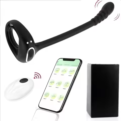 Anal Plug Vibrator for Women Powerful Strong Shock Thrusting Butt Plug Wireless APP Control Cock Rin
