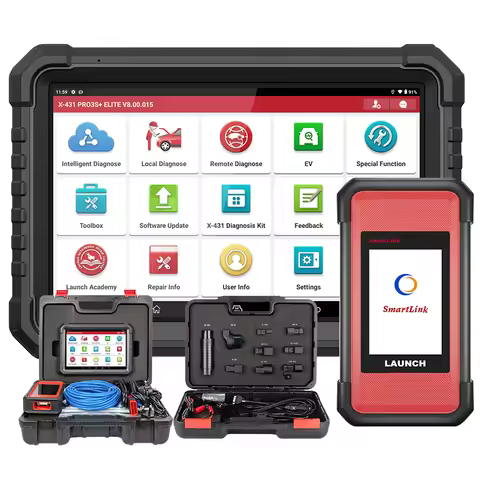 LAUNCH X431 PRO3S+ ELITE Car Diagnostic Tools J2534 Program Topology Map ECU Coding Auto OBD OBD2 Sc